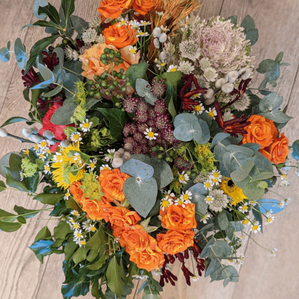 Bouquet Rond Orangé